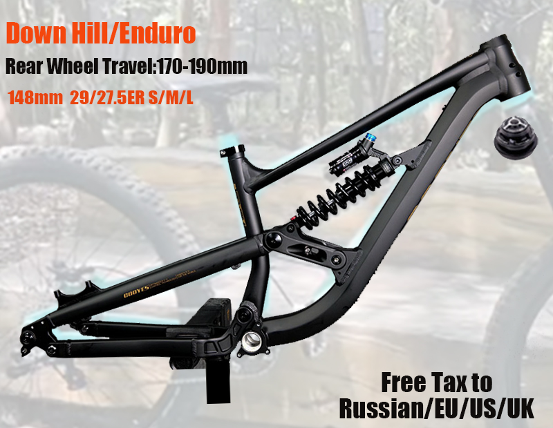 Mountain Biking Uk - Rama roweru enduro z pełnym zawieszeniem,