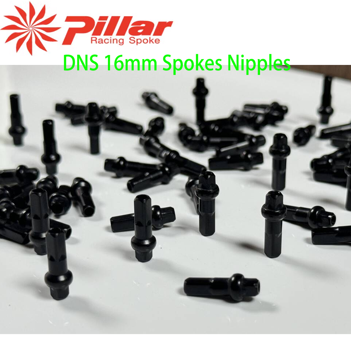 Spoke Nipple Brass - Nipple rowerowe Pillar DSN 14G 16mm