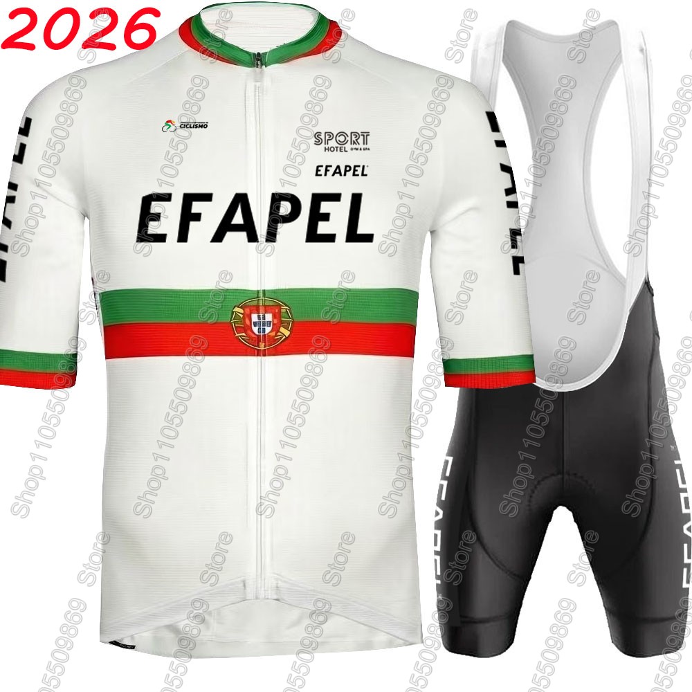Mountain Biking Clothes - Portugalia 2026 Zestaw kolarski Efapel: Koszulka,