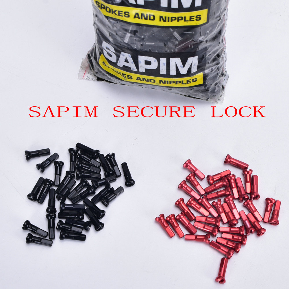 Spoke Nipple Brass - SAPIM SECURE LOCK NIPPLES EXTERNAL BLACK