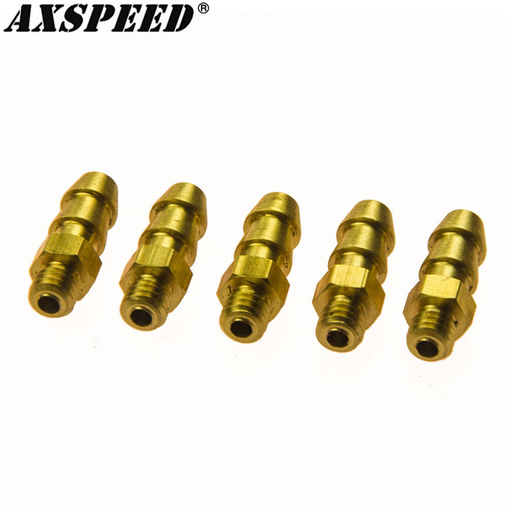 Spoke Nipple Brass - AXSPEED 5 szt. Mosiężne korki wodne