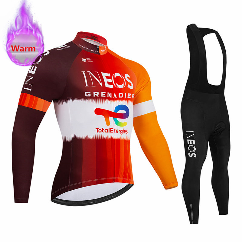 Mountain Biking Clothes - Zestaw kolarski Ineos Team Winter: koszulka