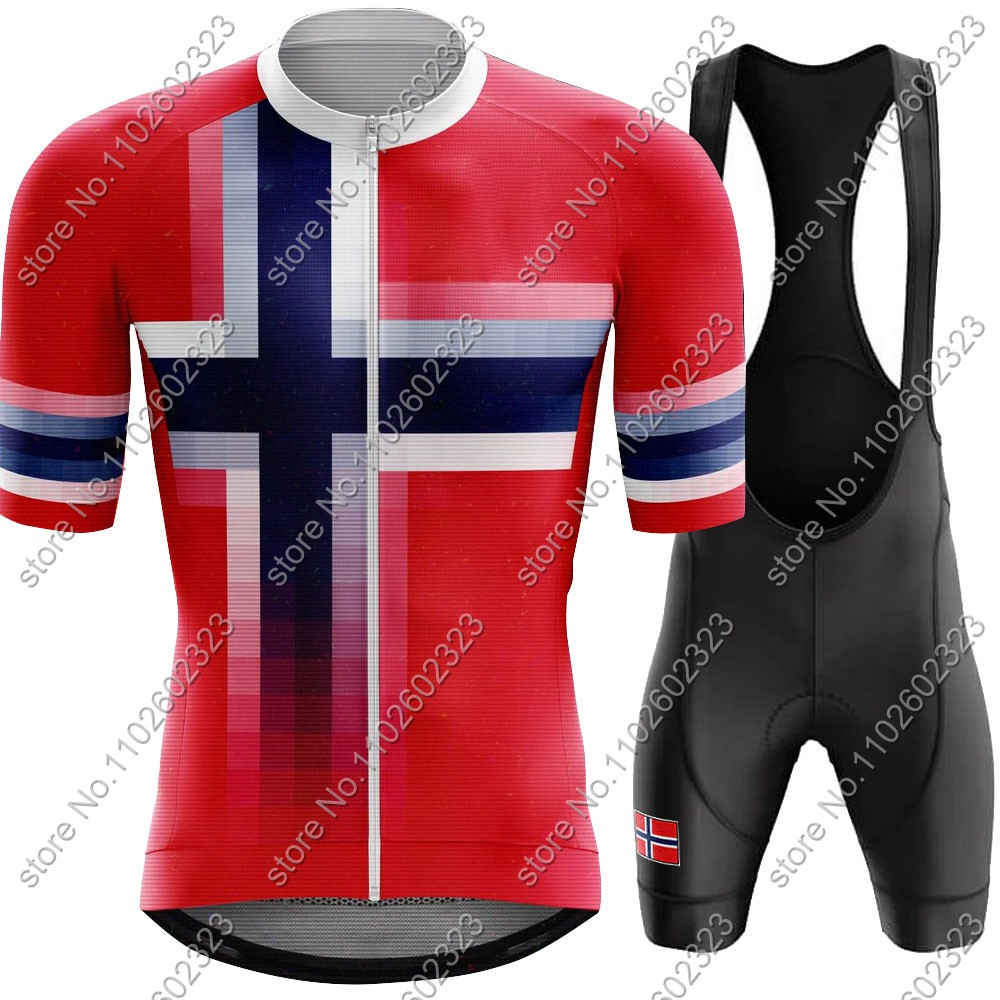 Mountain Biking Clothes - 2024 Norway kolarska koszulka narodowa zestaw